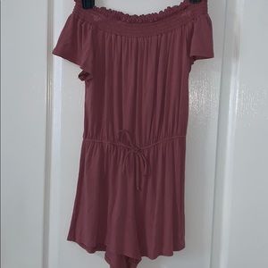 Off The Shoulder Romper from PacSun